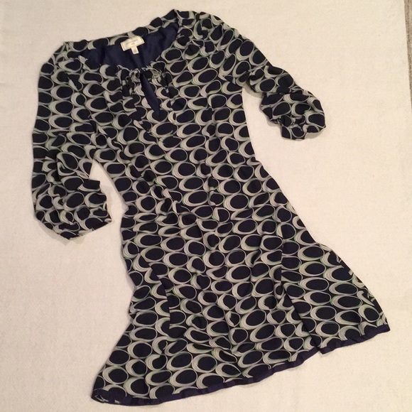 Moulinette Soeurs | Anthro Bold Print Bias Cut Dress 4 - Picture 1 of 11